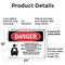 Signmission Carbon Dioxide Gas Discharge Danger Sign, Plastic, 24in W x 18in L, 2PK OS-2PACK-DS-P-1824-L-2412 - alternate 6